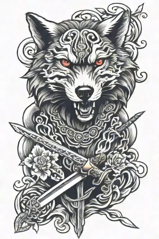 Wolf With Sword