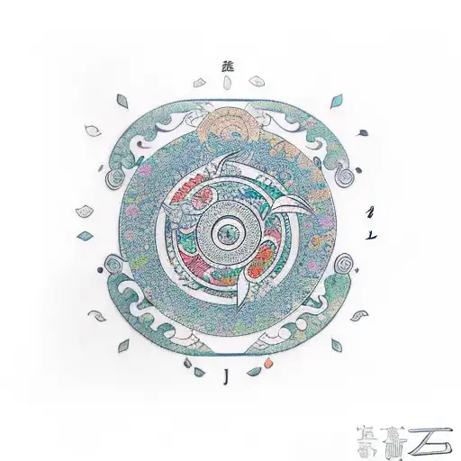 Zen Symbol With Lots Of Colors
