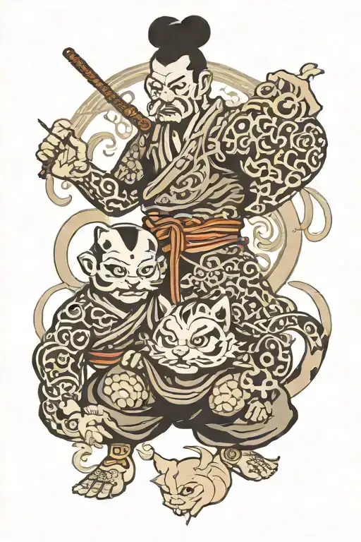 Shoki With Little Davil