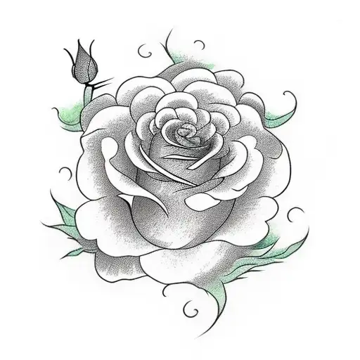 Rose And Loto Flower