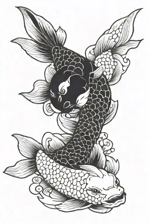 Yin Yang Koi Fish