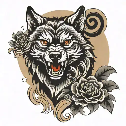 Japanese Style Wolf