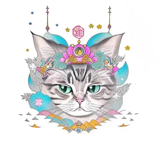 Princess Cat With Stars