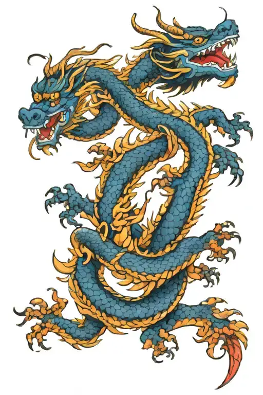 Chinese Blue Dragon