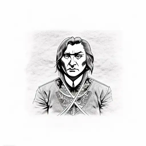 Snape Wrapped Around A Sword