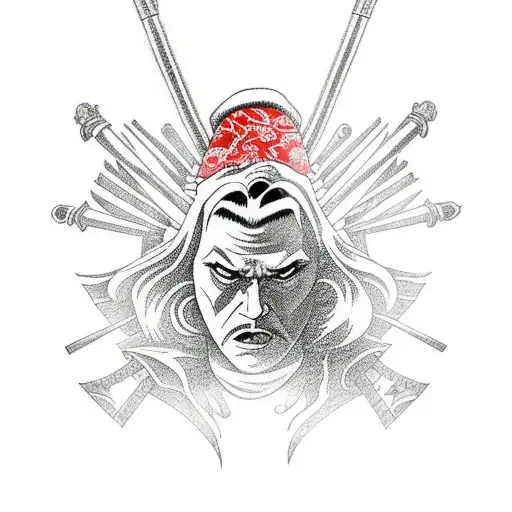 Snape Wrapped Around A Sword