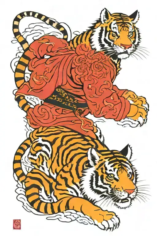 Tiger And Samurai