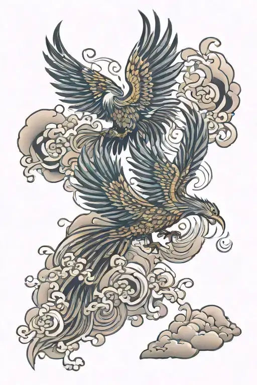 Japanese Phoenix Clouds