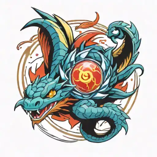 Beyblade Dragon Pokeball