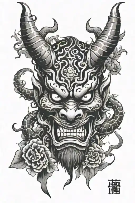 Oni Demon Mask