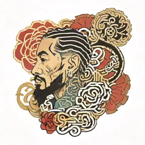 Prolific Word Tattoo With Nipsey Hussle