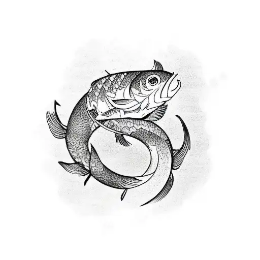 Cancer Zodiac With Koi Fish