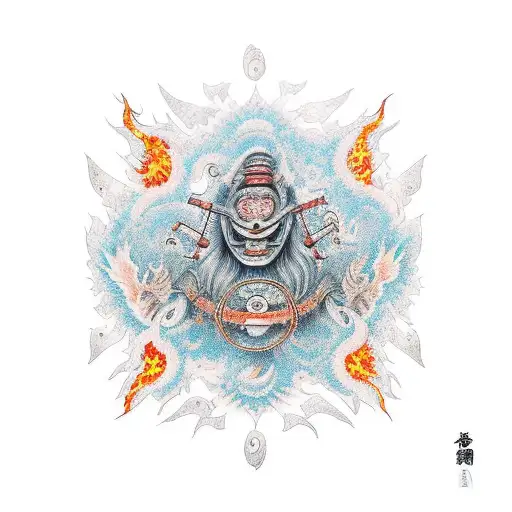 Sagitarium Imagem Coming Out Of Fire