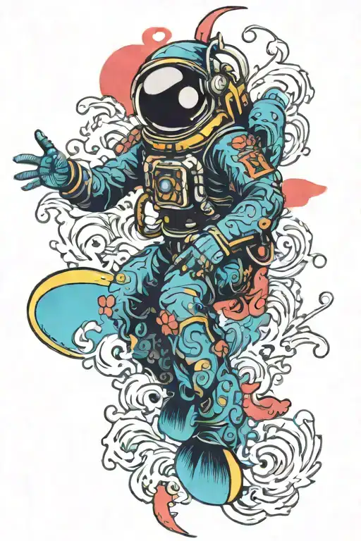 Space And Underwater Colourful