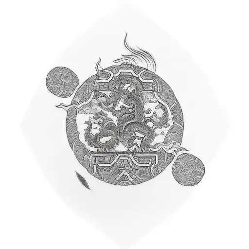 Asian Inspired Shoulder Piece