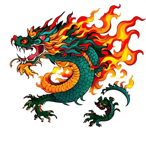 Japandragon Breathing Fire Breathing Dragon