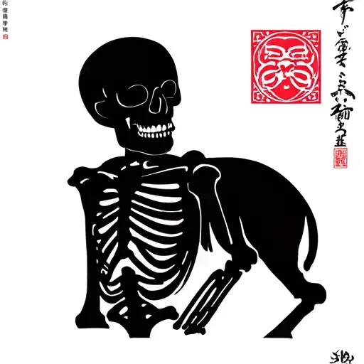 Skeleton Japanese Text
