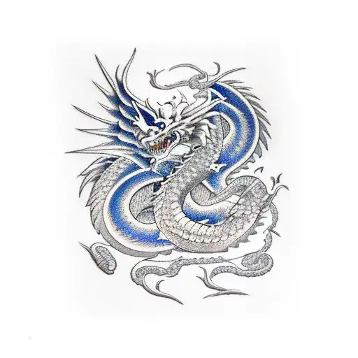 Pabst Blue Ribbon Can With Dragon Wings