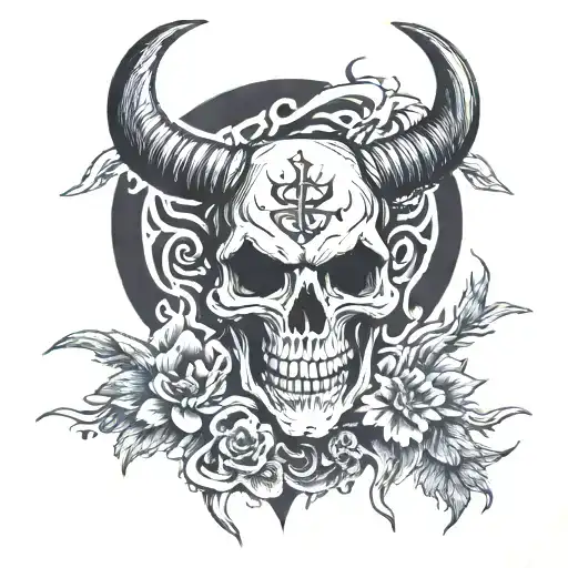 Baphomet Skull