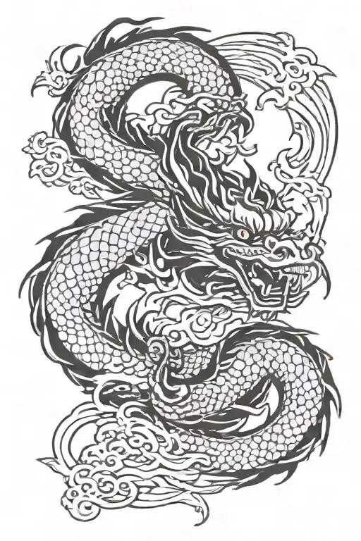 Dragon Wrapped Round