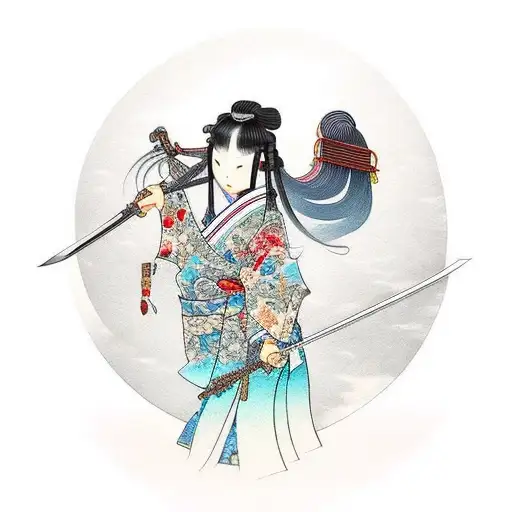 Japanese Girl With A Sword