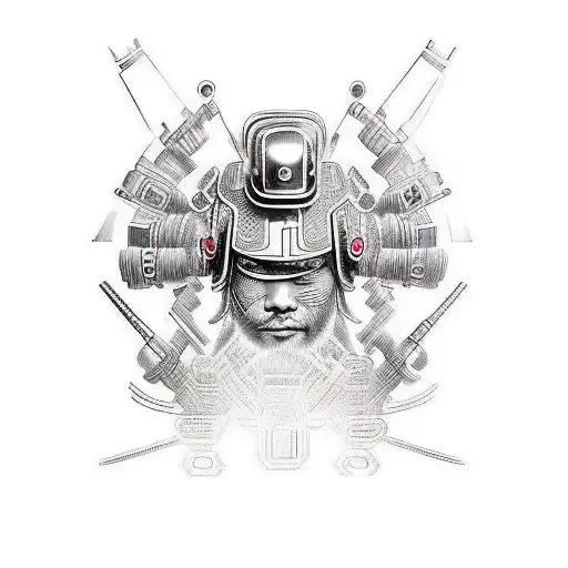 Create A Futuristic Cyber-themed Samurai Design