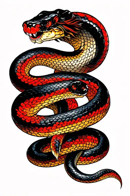 Black Mamba Snake Wrapping