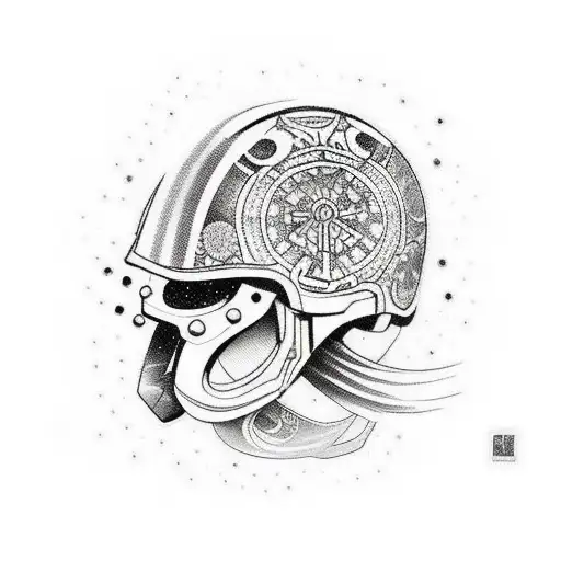 Pugb Helmet Tattoo Level 3 With A Gun Atravensadola