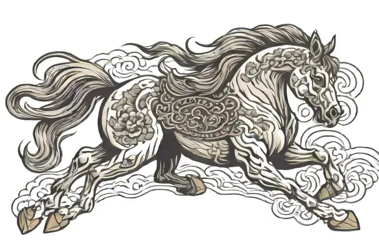 An Angry Horse That Runs At You