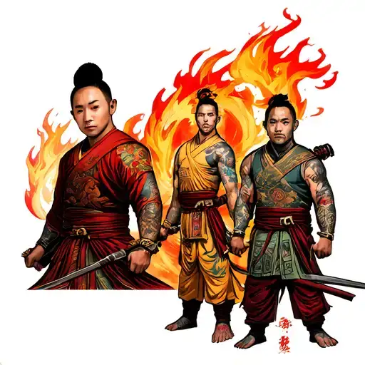 Prince Zuko From Avatar Aang With Prime Fire Nation Soldier