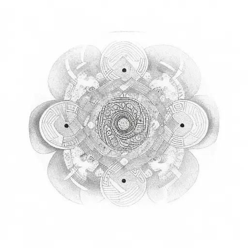 Meditation Inside Enso Circle