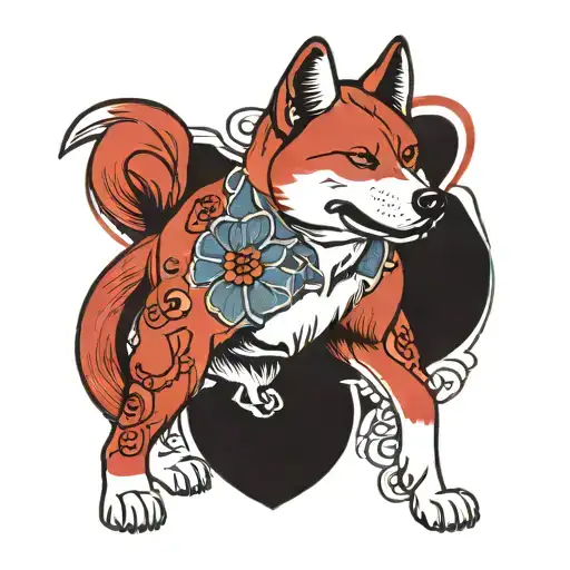 Akita Inu Red Dog