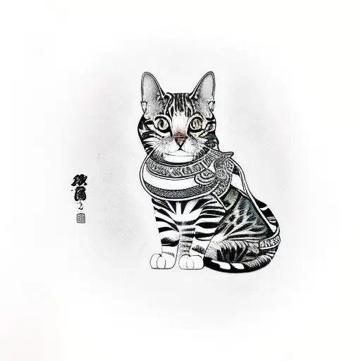 Bengal Cat Lucky Cat