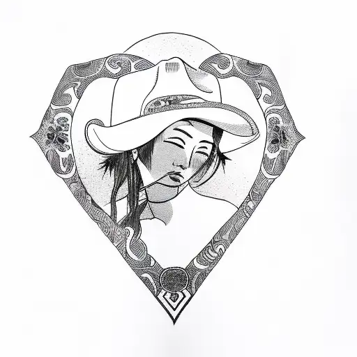 A Woman In A Cowboy Hat