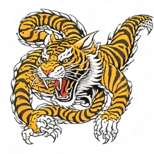 The Dragon Wraps Around The Tiger