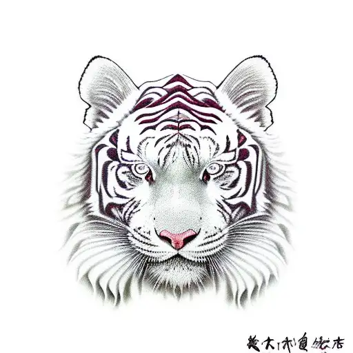 Chinese White Tiger In Old School