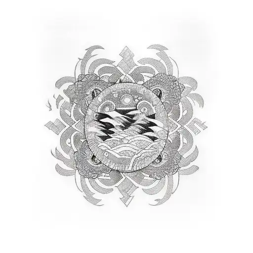 Black Lines With A Date In The Middle