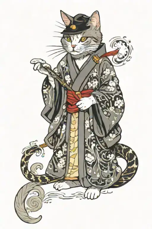 Wizard Cat With Robes