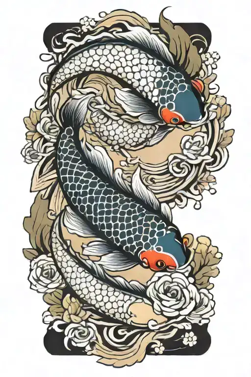 Koi Fish Yin Yang