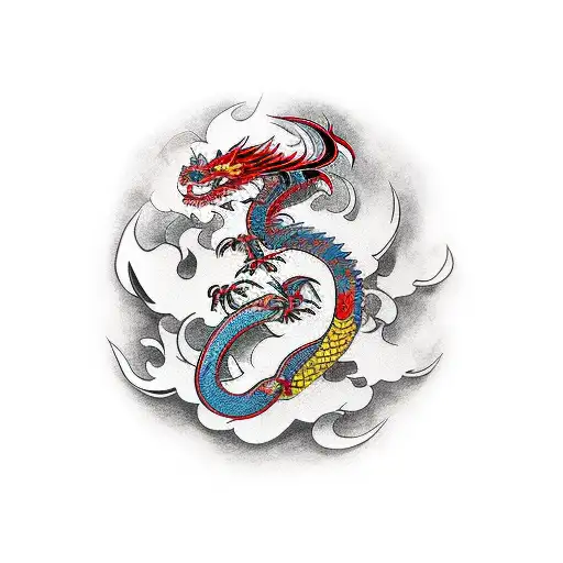 Dragon Samurai Flower