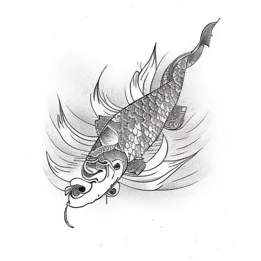 A Simple Koi Fish Sleeve