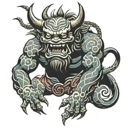 Demon Oni Japanese Style