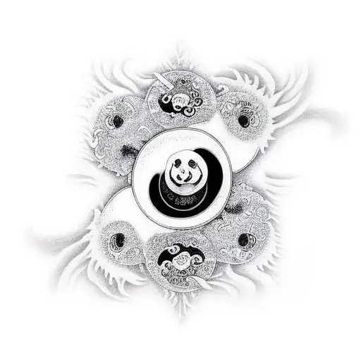 Ying Yang With A Panda