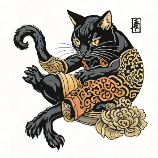 Black Cat Being Held