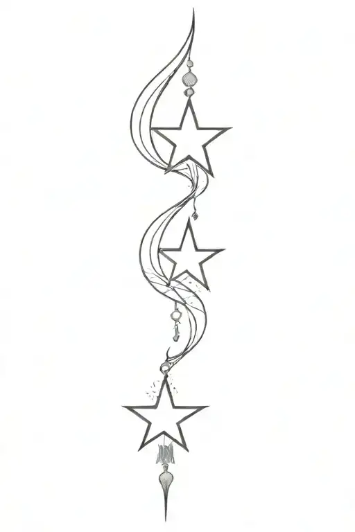 Black Stars With Expresive Ornamnets Of Martin Flacher