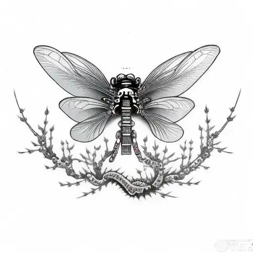 Japanese Cherry Blossom Death Blood Pain Despair Dragonfly Bondage