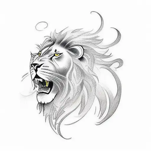 Christian Tatoo With Lion Quarter Sleeve