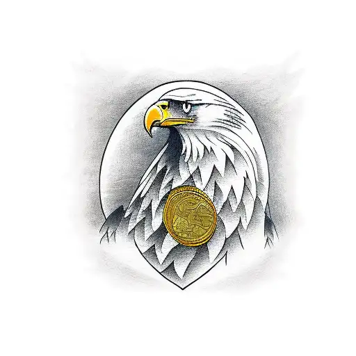 Eagle With Money And Boxing