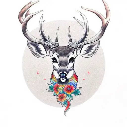 Deer With Long Antlers