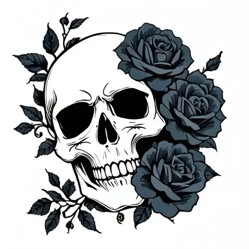 Skull And Roses
